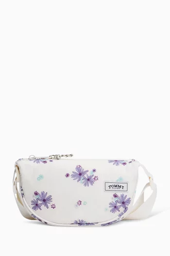 Flower-print Crossbody Bag