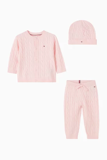 Logo Sweater & Pants Gift Set in Knit