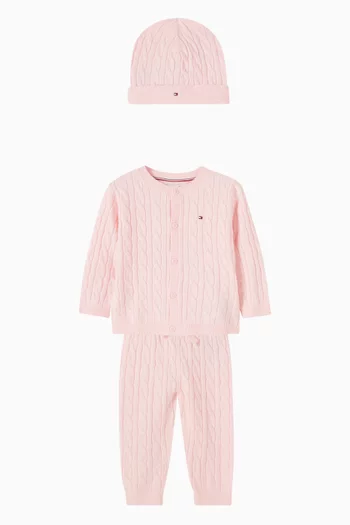 Logo Sweater & Pants Gift Set in Knit