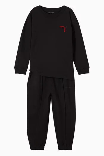 سويت شيرت بشعار الماركة قطن تيري