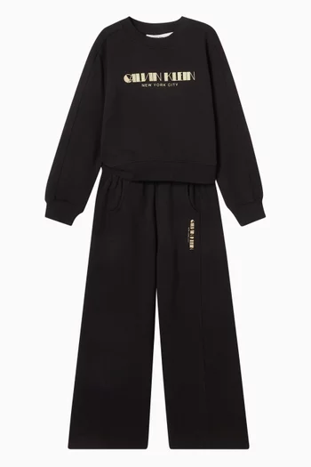 Wide-leg Sweatpants in Cotton