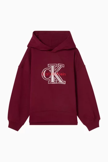 Velvet Monologo Hoodie in Cotton