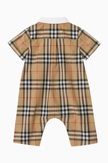 Check Playsuit in Cotton