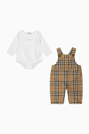 طقم هدايا قطن مطاطي للأطفال الرضع، 3 قطع