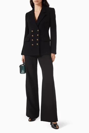 Tonelli Double Waistband Pants in Crepe