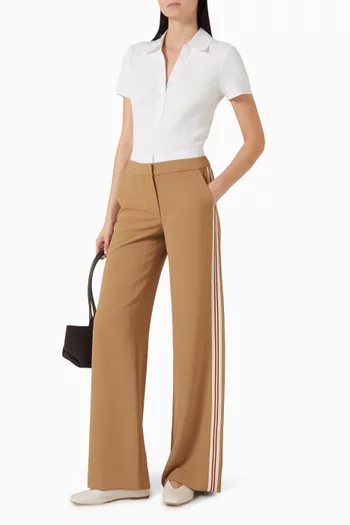Eugene Wide-leg Pants in Viscose Blend