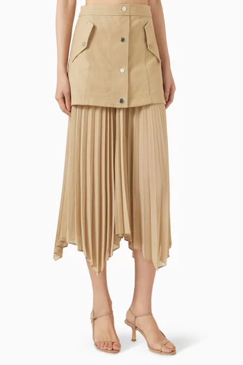 Patricka Layered Midi Skirt