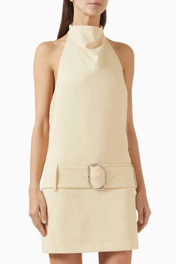 فستان سابينا قصير بحزام