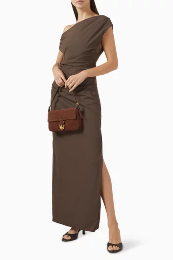 فستان سهرة سول بكتف مكشوف