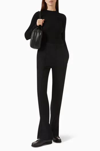 بنطال كورا بقصة ضيقة صوف عضوي