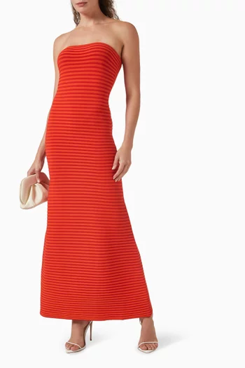 فستان سنمور منسوج من مزيج فيسكوز