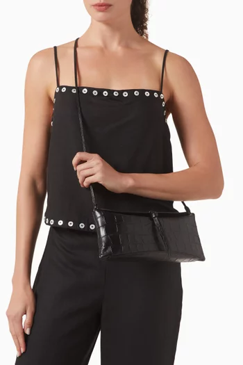 كلاتش إيف جلد بنقشة جلد التمساح