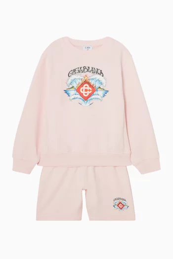 Waves Sweatshirt in Cotton