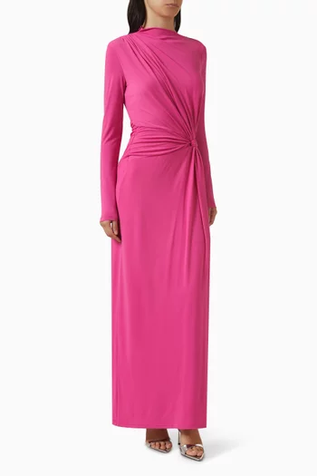 فستان جون بكشكش نسيج جيرسيه