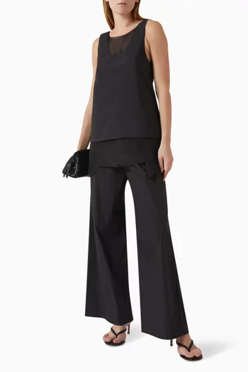 Kaia Layered-effect Top in Silk Blend