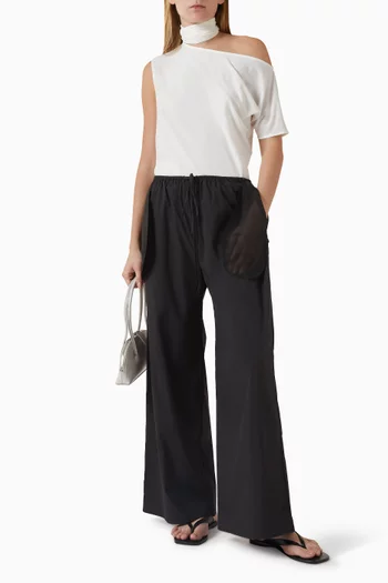 Sirin Asymmetric Scarf Top