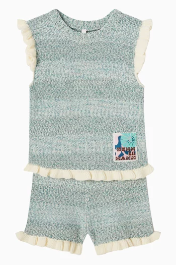 Knitted Top in Cotton Blend