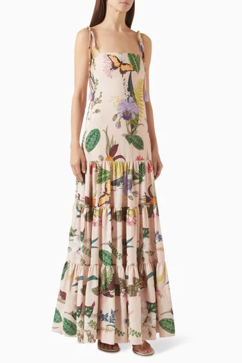 Gazpacho Floral-print Maxi Dress