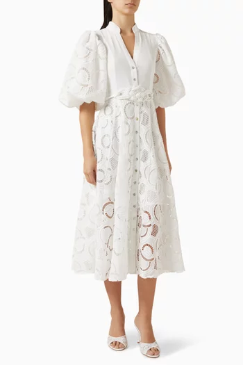 Bromelia Lace Midi Dress