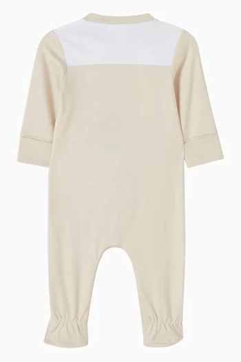 Logo Romper in Cotton