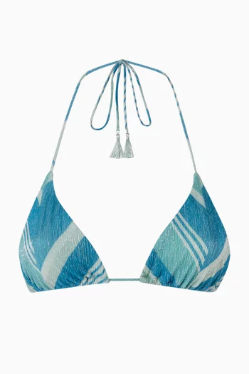 Winona Triangle Bikini Top in Lurex