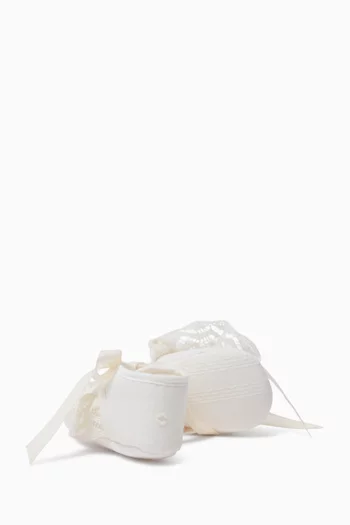 Ankle Booties in Brushed Cotton