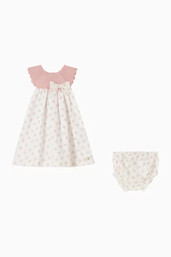 فستان منسوج بنقشة زهور