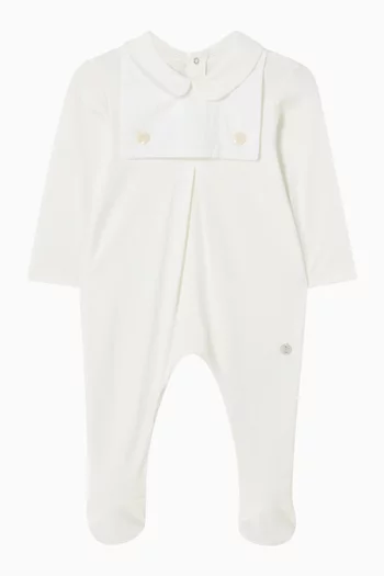 بيجاما بياقة قطن