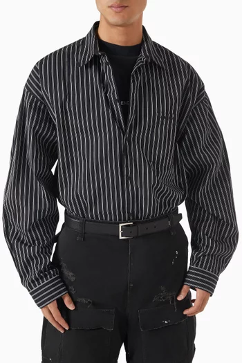 Tiny Logo Belt in Leather