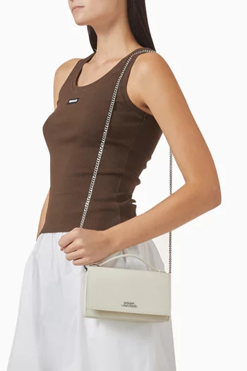 The Mini Glam Mirror Bag in Leather