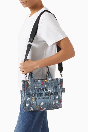 حقيبة يد صغيرة بنقشة ترومب لويل مزينة بحلي قنب