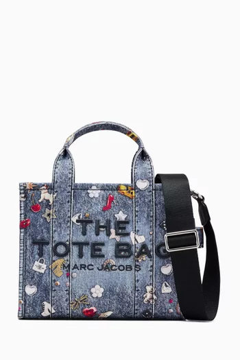 حقيبة يد صغيرة بنقشة ترومب لويل مزينة بحلي قنب