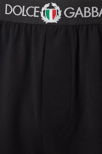 Logo Waistband Boxers in Stretch Cotton