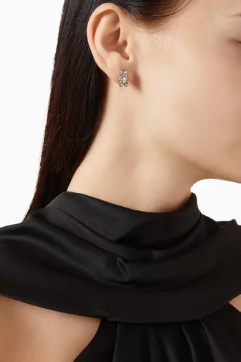 أقراط بتصميم دب نحاس مطلي