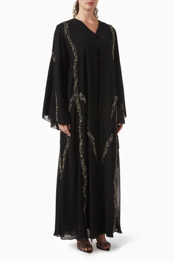 Embellished Abaya in Chiffon