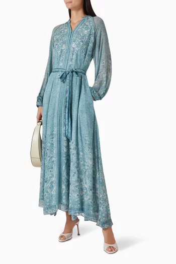 Printed Belted Kaftan