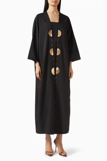 Metal-trim Abaya