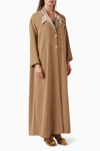 Buttoned Abaya