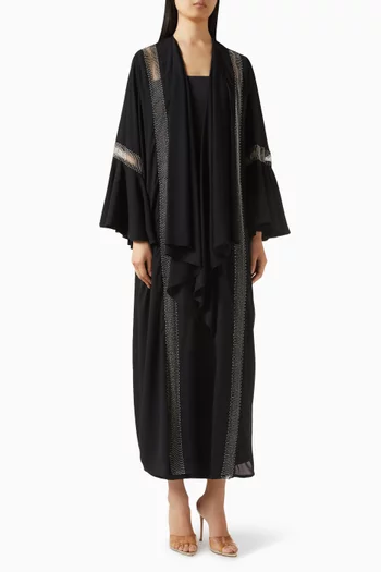 Embellished-trims Abaya