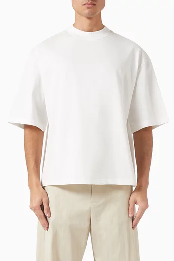 Mockneck T-shirt in Cotton