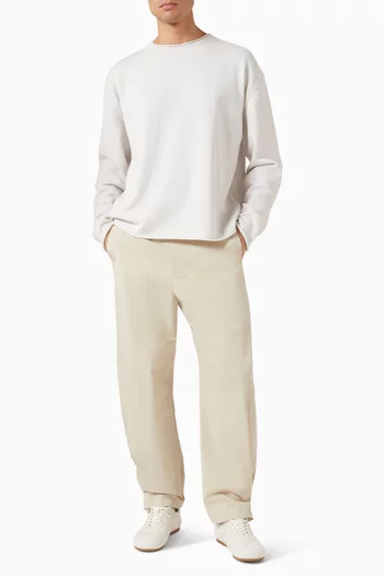 سترة سهلة الارتداء مزيج قطن بدرجات ألوان مدمجة