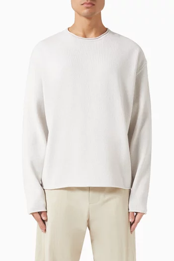 سترة سهلة الارتداء مزيج قطن بدرجات ألوان مدمجة