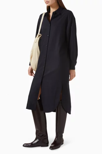 فستان جلوريا متوسط الطول بنقشة زهور