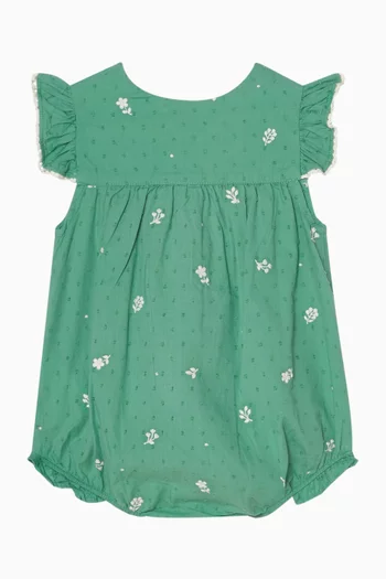 لباس قطعة واحدة بتطريز نقشة فيستيف