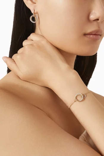 سوار ريفولف تريو مرصعة بالماس ذهب عيار 18