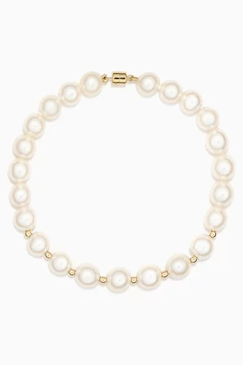 Kiku Pearl Bracelet in 18kt Gold