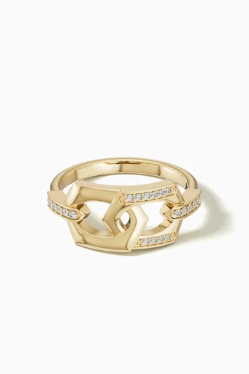 Links Forever Linked Diamond Ring in 18kt Gold