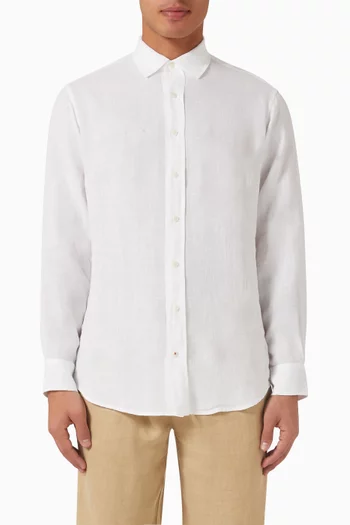 Abaco Plain Shirt in Linen