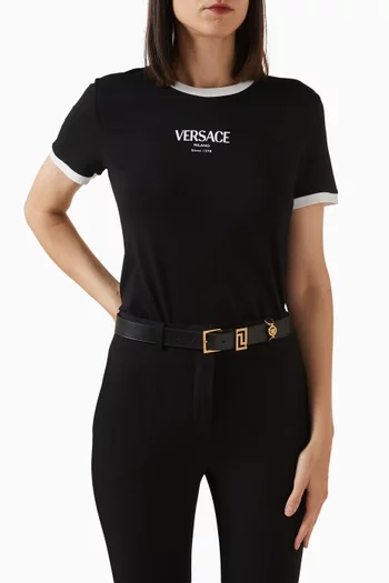 حزام بحلية ميدوسا جلد