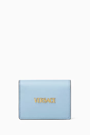 محفظة ثنائية الطي بشارة الماركة جلد